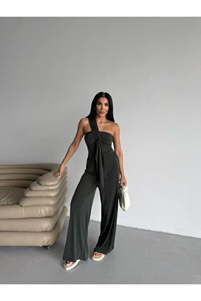 LUC official Kadın asimetrik kesim bluz pantolon takım