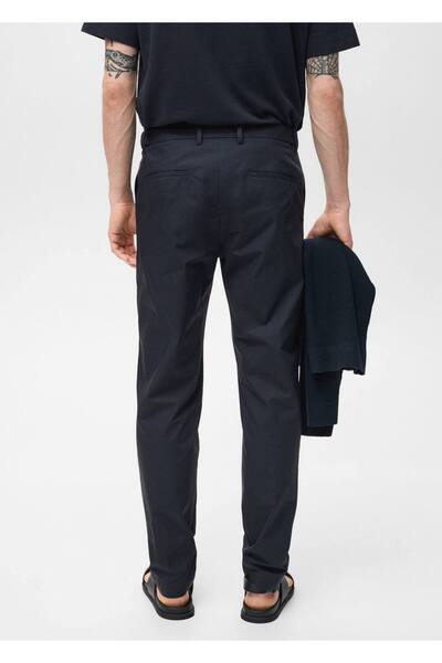 MANGO Man %100 pamuklu slim fit pantolon
