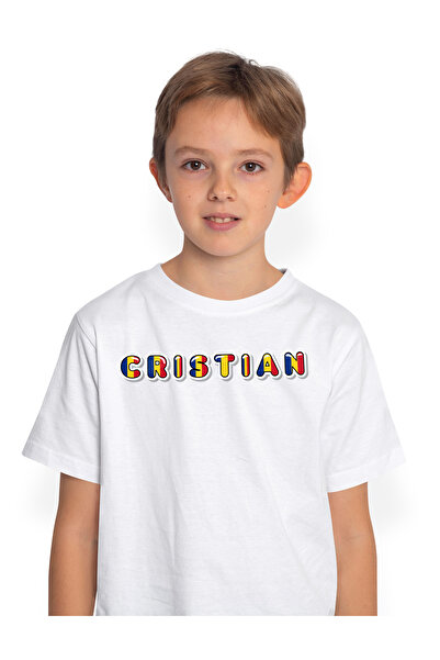 StoryGift Romania Tricou Copii Baieti Cu Numele Cristian, Romania, Suporter, ...
