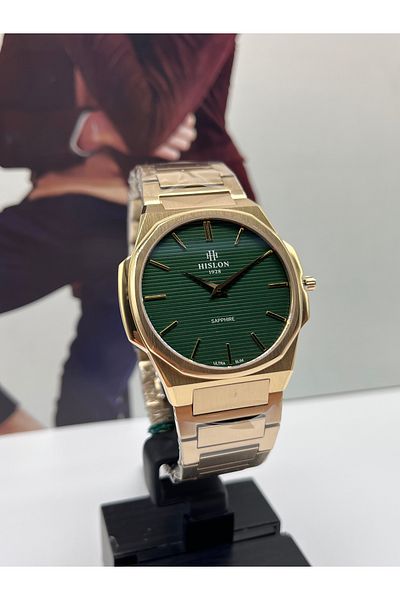 Hislon Ultra Slim Steel Men's Wristwatch 3 Atm Waterproof with 3 Years Warranty