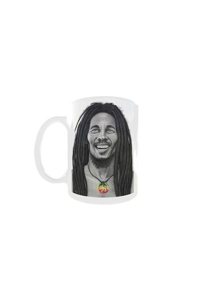 OEM Cană albă personalizată cu Bob Marley, INOVATIX®. 330ml