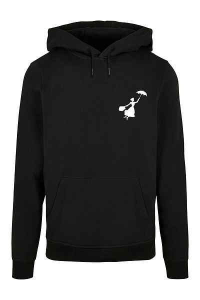 F4NT4STIC Herren Disney Mary Poppins Flying Silhouette -blk With Basic Crewneck