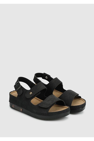 Eclipse Black Women's Flat Sandals