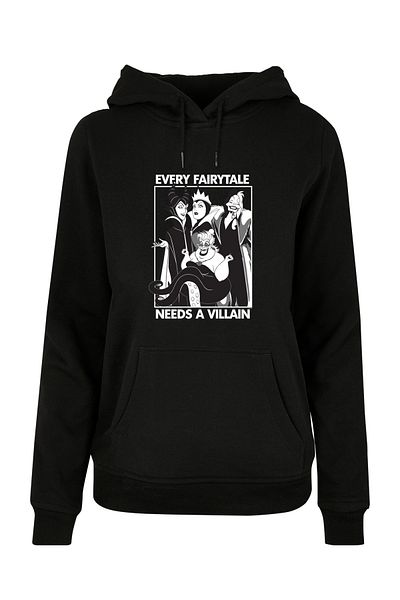 F4NT4STIC Damen Disney Every Fairy Tale Needs A Villain -blk With Ladies Basic Hoody
