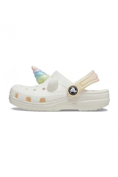 Crocs Chalk Crocs Toddlers' Classic I AM Rainbow Unicorn Clog