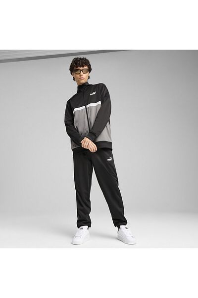 Puma Μεσαία πλεκτά κοστούμια - μακρυμάνικο, όρθιος γιακάς, εμπριμέ, πλαϊνή τσέπη, πλήρες φερμουάρ