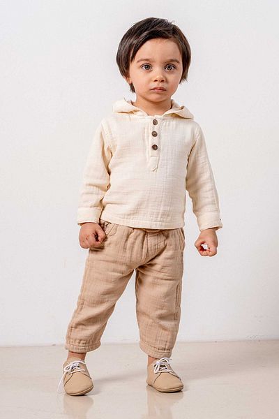 bombe Baby Kids Natural Cotton 2-Piece Set First I Trend Fashion Bottom Top Set
