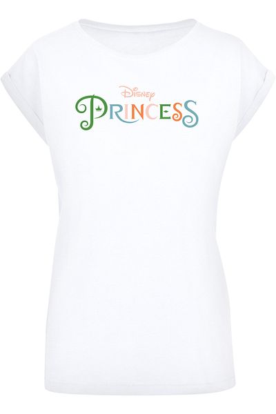 F4NT4STIC Disney Girls Colour Logo With Ladies Extended Shoulder Tee für Damen
