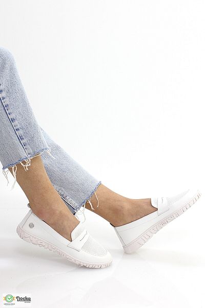Mammamia Women's Orthopedic Genuine Leather Laceless Soft Summer Loafer Shoes M26Ya90