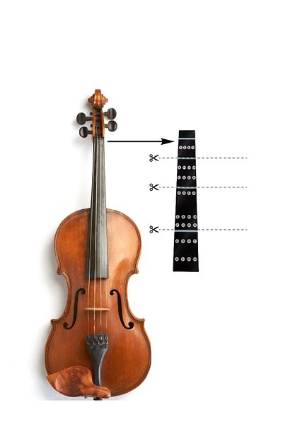 SALVADOR Violin Note Sticker 3 Pieces