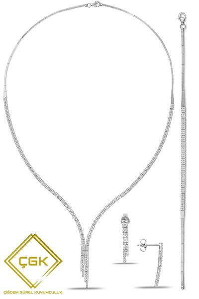 Çgk Çiğdem Gürel Kuyumculuk 14 Ayar Suyolu Altın 3'lü Set Takım