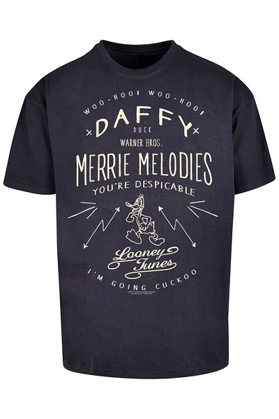 F4NT4STIC Herren Daffy Duck Despicable -blk With Heavy Oversize Tee