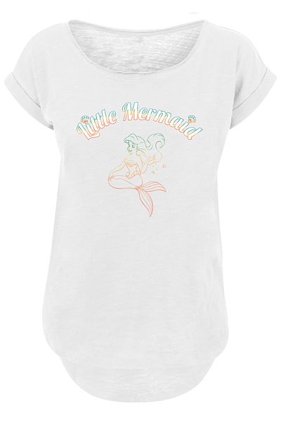 F4NT4STIC Herren Disney Girls The Little Mermaid Gradient With Shaped Long Tee