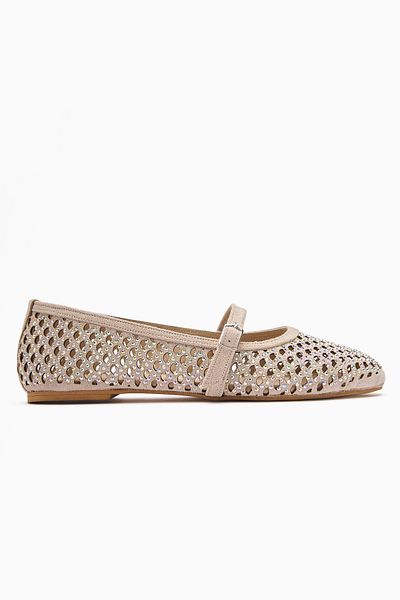 Limoya Nicole Ten Pantofi de damă casual cu vârf oval din piele intoarsa, cu detaliu de piatra