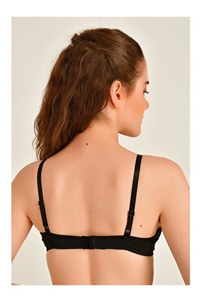 Liza Women's Cross String Underwire Black Padded / Padded Bra