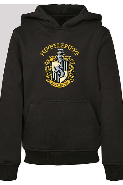 F4NT4STIC Kinder Harry Potter Hufflepuff Crest with Basic Kids Hoody