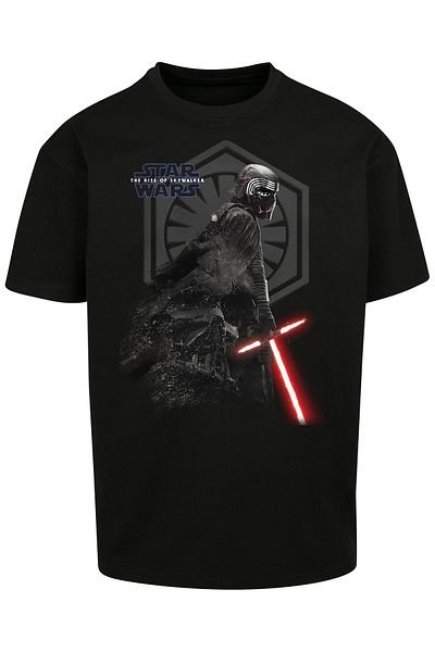 F4NT4STIC Herren Star Wars The Rise Of Skywalker Kylo Ren Vader Remains With Heavy Oversize Tee