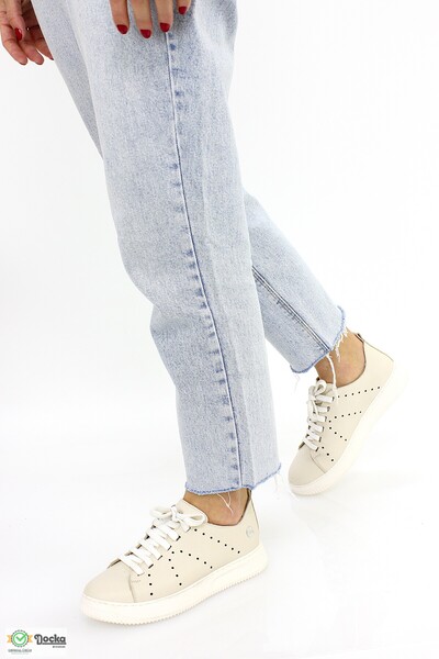 Mammamia Kadın Spor Tarz Yazlık Ortopedik Hakiki Deri Hafif Ayakkabı M26YA865