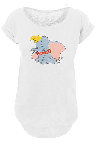 F4NT4STIC Damen Disney Dumbo-Classic mit langem Slub-T-Shirt