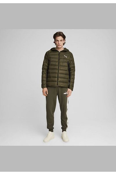Puma Jachetă casual pentru bărbați kaki din puf - Pachet 84935570