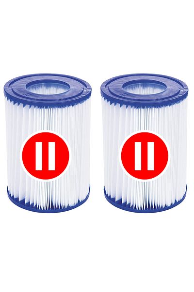 BESTWAY Set of 2 filters for pool type II, Bestway, 2006/3028 L/H, 530/800 gal