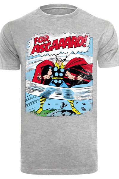 F4NT4STIC Herren Marvel Thor Asgard Mit T-shirt Rundhals