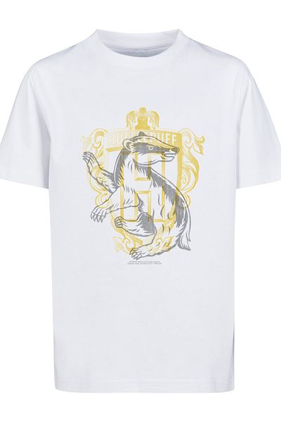 F4NT4STIC Kinder Harry Potter Hufflepuff Budger Crest With Kids Basic Tee