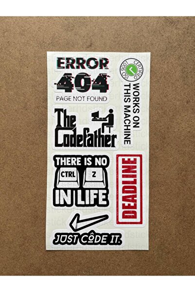 hdsticker 46 Adet Yazılım & Yazılımcı Software Developer Laptop Notebook Tablet Etiket Sticker Set P54