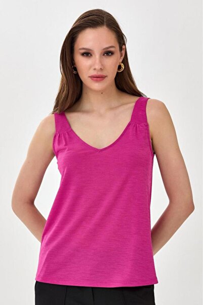 İKİLER Askılı V Yaka Bluz 025-1037