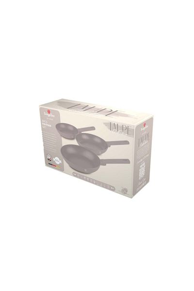 Berlinger Haus Set Of 3 Round Pans Taupe Collection Bh 8108, Non-stick, Titanium Coating, Gray