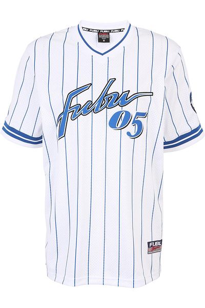 FUBU Herren Fm232-012-1 Retro Pinstripe Jersey