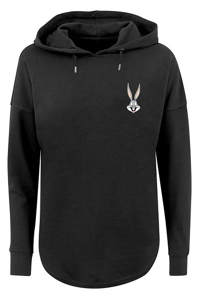 F4NT4STIC Damen Looney Tunes Bugs Bunny Breast Print With Ladies Oversized Hoody