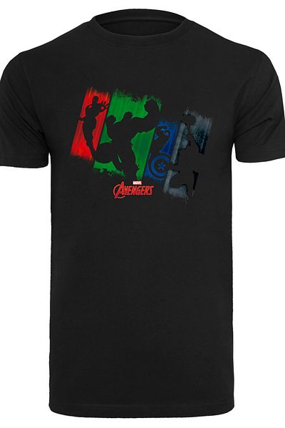 F4NT4STIC Herren Marvel Avengers Team Punch Out With T-shirt Round Neck
