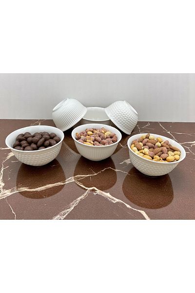 ALCE 6 Ceramic Snack Bowl Compote Appetizer Soup Bowl