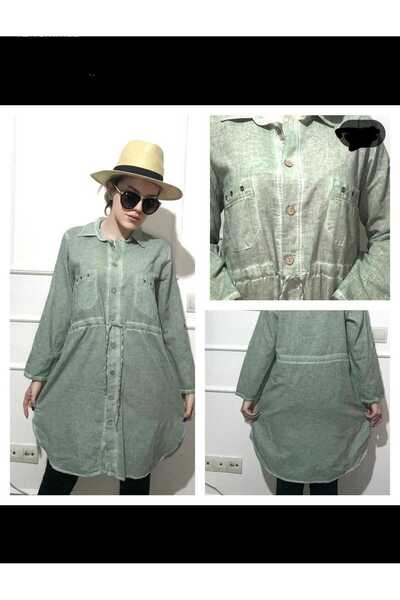 anne moda ankara Drawstring waist, 100% Pure cotton, grinded, lycra free, long sleeve, 2 pockets, tunic