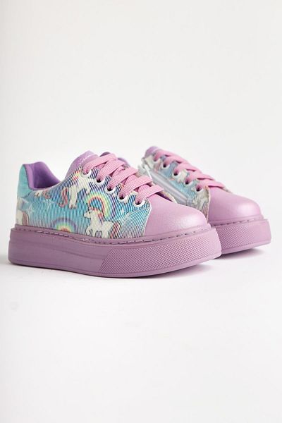Limoya Pantofi sport pentru copii cu imprimeu unicorn liliac Kenia
