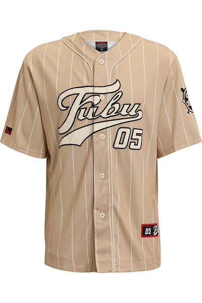 FUBU Herren Fm232-003-2 Varsity Pinstripe Baseball Jersey
