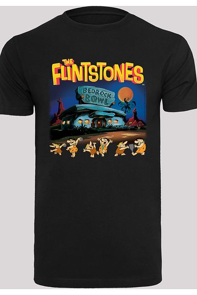 F4NT4STIC Herren Champions Of Bedrock Bowl mit T-Shirt Rundhalsausschnitt