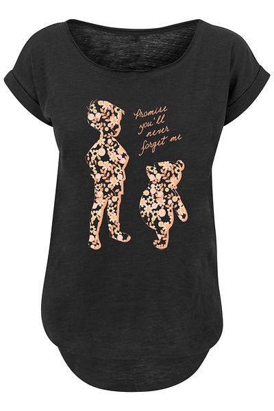 F4NT4STIC Damen Disney Winnie The Pooh Promise You'll Never Forget With Ladies Long Slub Tee