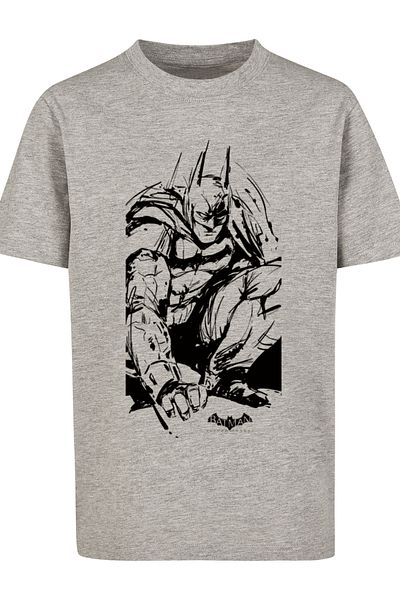 F4NT4STIC Kinder Dc Comics Batman Arkham Knight Sketch-wht With Kids Basic Tee