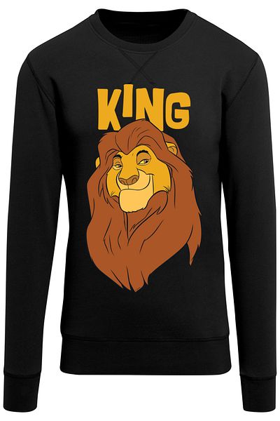F4NT4STIC Damen Disney The Lion King Mufasa King-wht With Ladies Extended Shoulder Tee