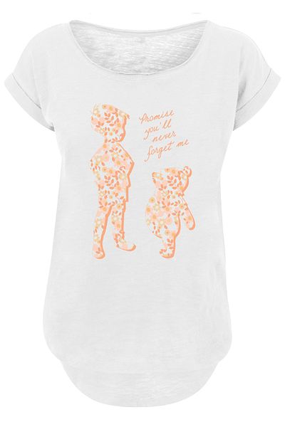 F4NT4STIC Damen Disney Winnie The Pooh Promise You'll Never Forget With Ladies Long Slub Tee