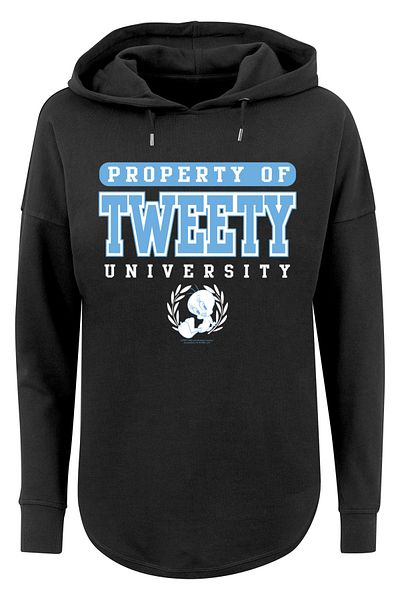 F4NT4STIC Damen Looney Tunes Tweety Property Of University with Ladies Oversized Hoody