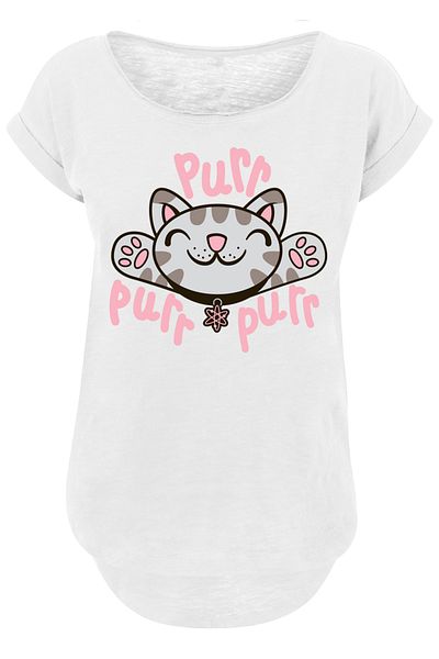 F4NT4STIC Damen Big Bang Theory Soft Kitty Purr -blk And Big Bang Theory With Ladies Long Slub Tee