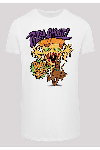 F4NT4STIC Herren Scooby Doo Pizza Ghost -blk With Shaped Long Tee