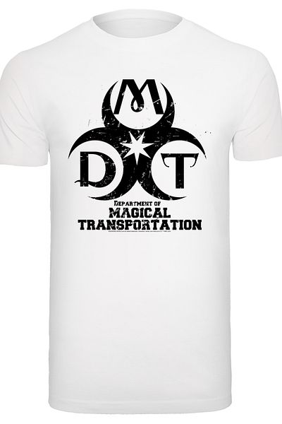 F4NT4STIC Herren Harry Potter Department of Magical Transportation Logo mit Rundhalsausschnitt