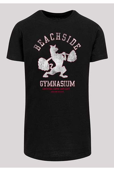 F4NT4STIC Herren Scooby Doo Beachside Gymnasium -blk With Shaped Long Tee