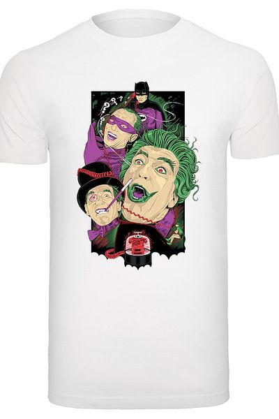 F4NT4STIC Herren Batman Tv Series Rogues Gallery -blk With T-shirt Round Neck