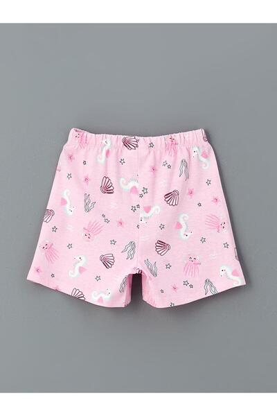 LC Waikiki Printed Girl's T-Shirt and Shorts 2 Pcs (S5)