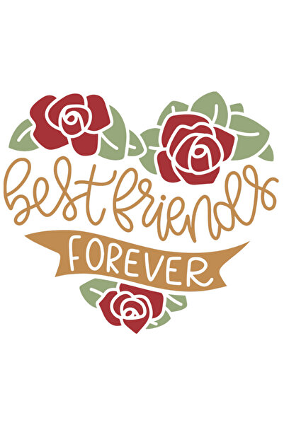 StoryGift Romania Sticker Autocolant 70CM Cu Mesaj In Engleza Best Friends Fo...